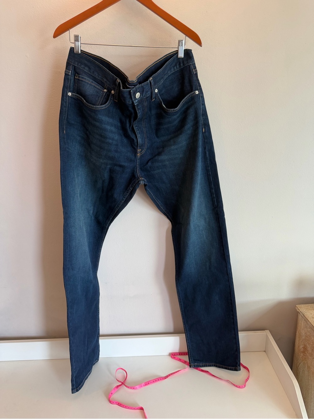 Men's Dark Blue Denim Jeans Calvin Klein 36